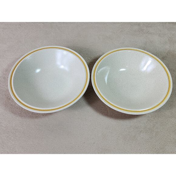 Hearthside Garden Festival Cereal Fruit Bowl 6 3/4" Stoneware 80s Japan x2 - Picture 1 of 11